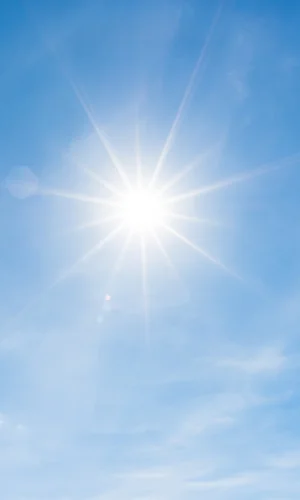 Photo du soleil dans le ciel