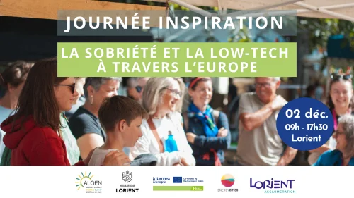 Visuel de la journée inspiration sur la sobriété et la low-tech à travers l'Europe